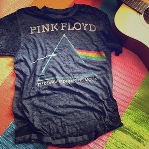 Pink Floyd Band in burnout style T-shirt, XL